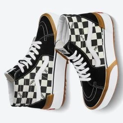 Γυναικεία Vans Sk8-Hi Stacked Unisex Παπούτσια (CHECKERBOARD) -Γυναικεία Παπούτσια Κατάστημα vans ua sk8 hi stacked checkerboa 2