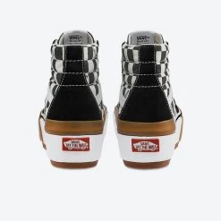 Γυναικεία Vans Sk8-Hi Stacked Unisex Παπούτσια (CHECKERBOARD) -Γυναικεία Παπούτσια Κατάστημα vans ua sk8 hi stacked checkerboa 4