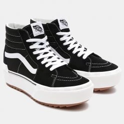 Vans Sk8-Hi Stacked Γυναικεία Παπούτσια (SUEDECANVAS)BL -Γυναικεία Παπούτσια Κατάστημα vans ua sk8 hi stacked sucv blac 3