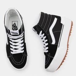 Vans Sk8-Hi Stacked Γυναικεία Παπούτσια (SUEDECANVAS)BL -Γυναικεία Παπούτσια Κατάστημα vans ua sk8 hi stacked sucv blac 4