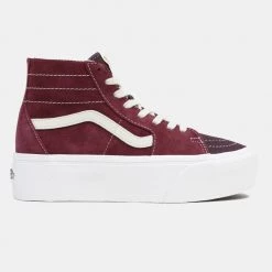 Vans Sk8-Hi Tapered Stacked Γυναικεία Μποτάκια TAWNY PORT